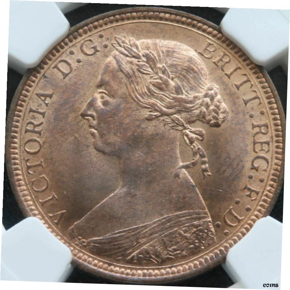 楽天市場】イギリス ヴィクトリア女王 1ペニー銅貨 1857年 PCGS