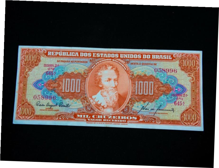 ブラジル 10クルゼイロ 紙幣 楽天市場】ブラジル紙幣 10クルゼイロ 1961-1963 極美品 世界