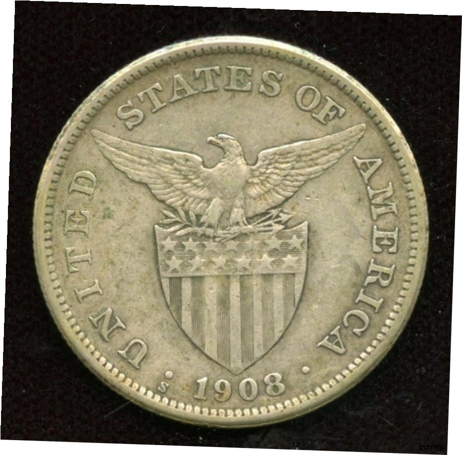 3825【アメリカ領フィリピン】1909年1ペソ銀貨　コイン　古銭　銀貨 3825【アメリカ領フィリピン】1909年1ペソ銀貨コイン古銭銀貨