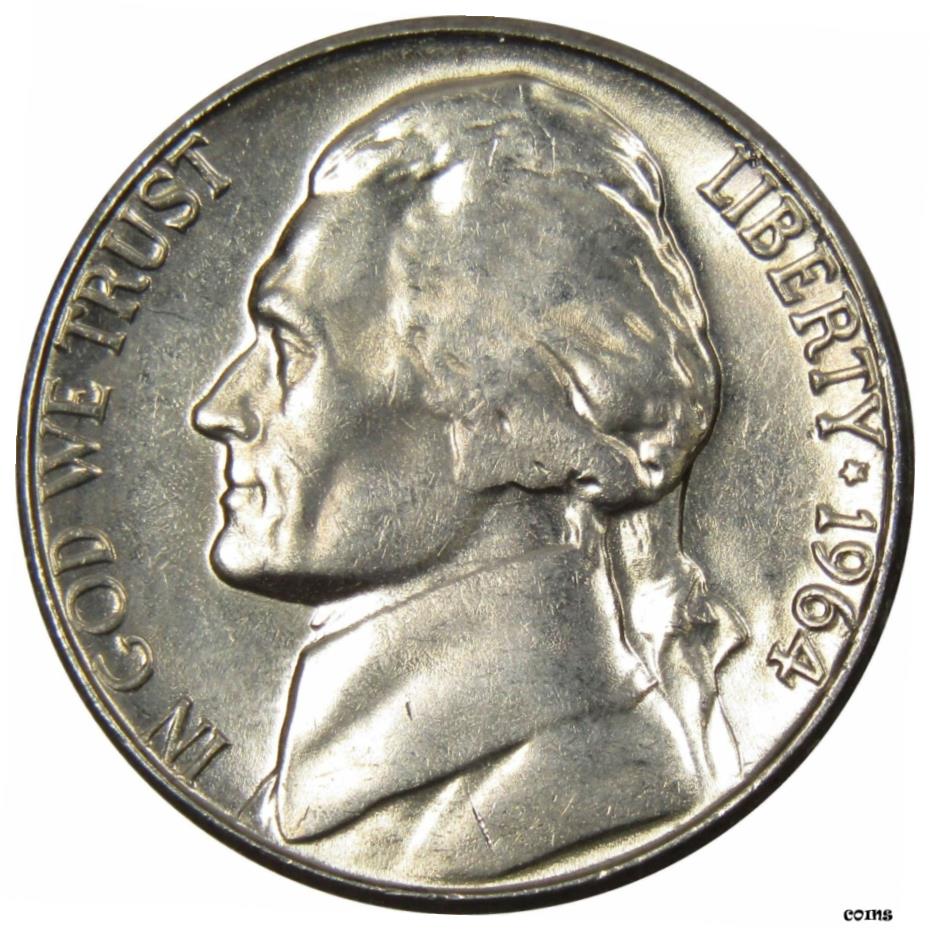 アメリカ白銅貨 ジェファーソンニッケル硬貨 1970年 5セント ｜コイン 当店グレード：A〜D】 白銅貨 ジェファーソンニッケル硬貨 1938