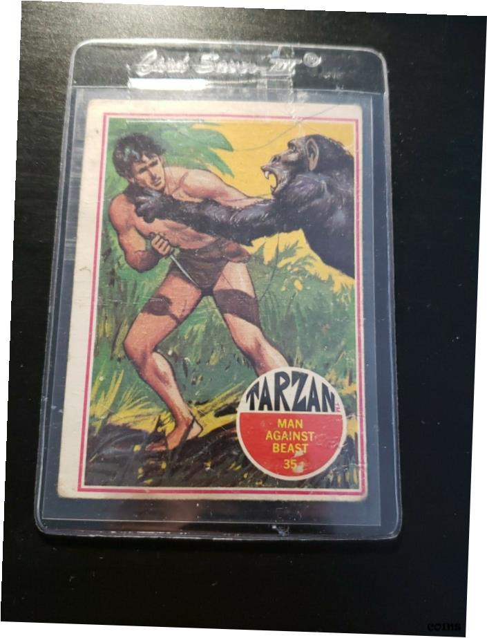 1966 ターザン カード #35 スキャネン、マン アガース ビースト1966 Tarzan Card #35 Scannens, Man Agarth Beast画像