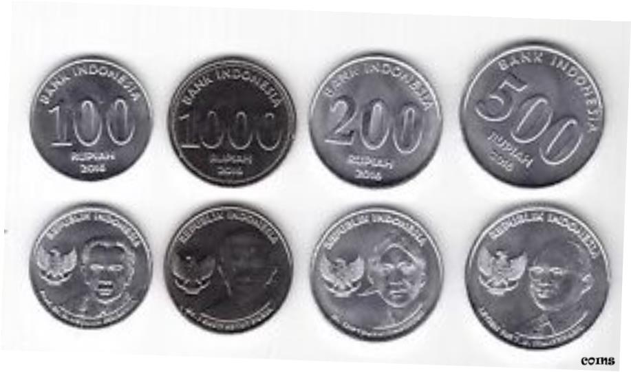 インドネシア　１０００ルピア硬貨　ヤシの木　１００枚セット インドネシア1000ルピア硬貨ヤシの木100枚セット