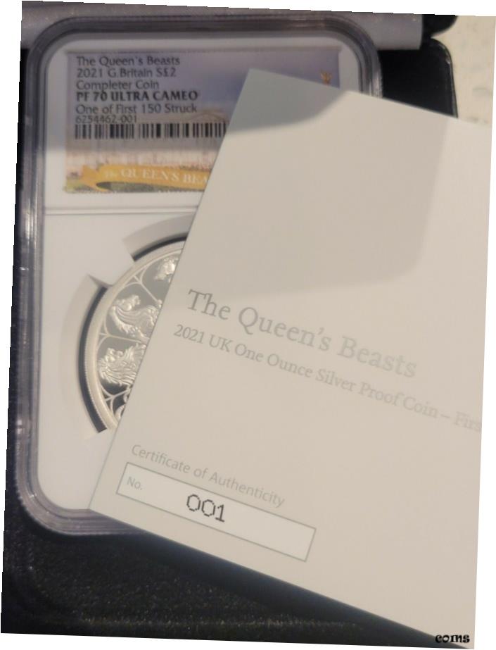 楽天市場】イギリス 5ポンド銀貨 2021年 2オンス クィーンズ