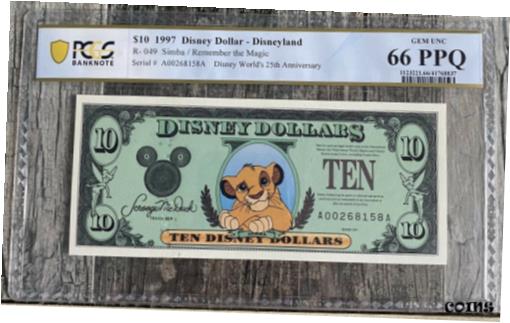 楽天市場】ディズニーダラースティッチ10ドル紙幣2005年未使用