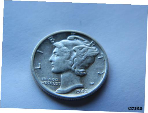 未流通 1941年-S サンフランシスコ造幣局 シルバー マーキュリーダイム銀貨 未流通 1941年-S サンフランシスコ造幣局 シルバー マーキュ