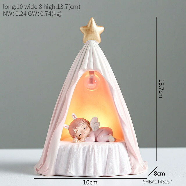 オブジェ 【エンジェルベイビーピンクE】モダンキュートプリンスフィギュアレジンモデルホームデコレーションミニチュアアクセサリーリビングルームデコレーションクリスマスチルドレンギフト 【Angel baby-Pink E】Modern Cute Prince Figurines Resin Model Home Decoratio