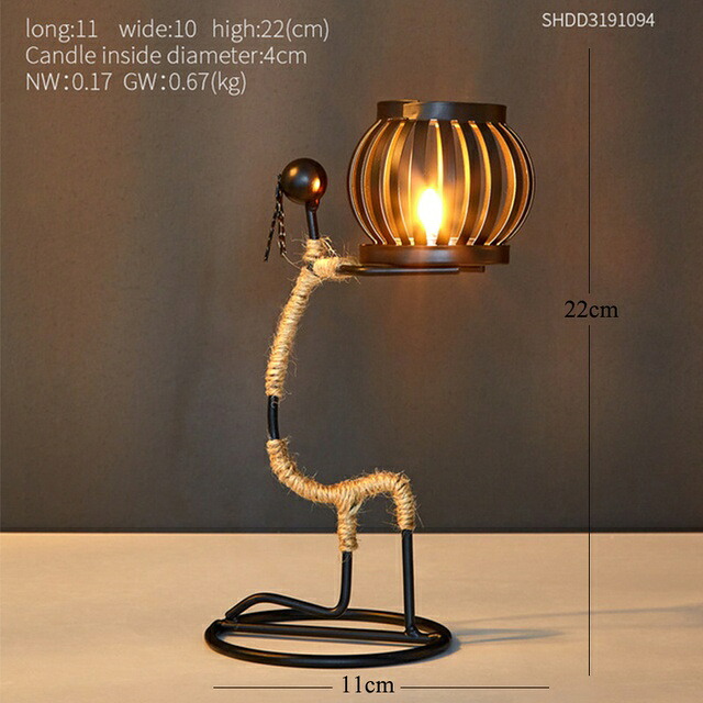 オブジェ 【I-height22cm】キャンドルホルダーヴィンテージ乙女モロッコランプ鍛造鉄燭台北欧の家の装飾テーブルセンターピース結婚式の装飾ギフト 【I-height 22cm】Candle Holder Vintage Maiden Moroccan Lamp Wrought Iron Candlestick Nordic Home Decor Table Centerpi｜Vivito通販 -輸入雑貨と生活用品-