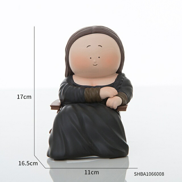 オブジェ 【モナリザ-17cm】アーティストフィギュアレジンモデル家の装飾モダンなリビングルームの装飾オフィスデスクアクセサリーかわいい装飾的なクリスマスプレゼント 【Mona Lisa-17cm】Artist Figurines Resin Model Home Decor Modern Living Room Decoration Office D