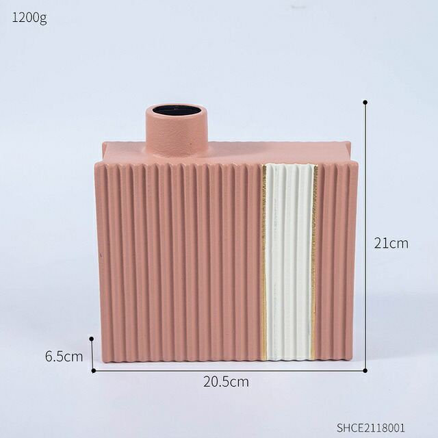 オブジェ 【21cm-A-Pink】リビングルームデコレーションホームアクセサリーフラワー花瓶リビングルームフラワーアレンジメント用セラミック花瓶オフィスデスクフラワーポット 【21cm-A-Pink】Living Room Decoration Home Accessories Flower Vase Living Room Ceramic Vases