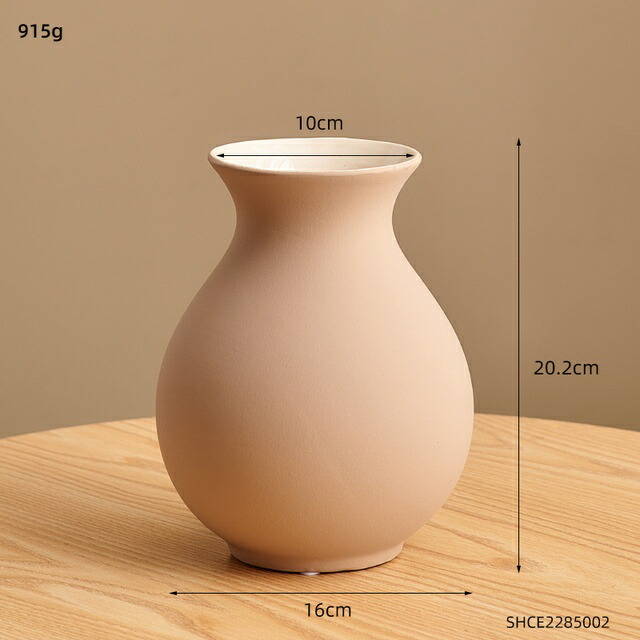 オブジェ 【B】花瓶陶磁器家の装飾リビングルーム装飾花瓶センターテーブル装飾モダン装飾磁器ガーデンフラワーポットギフト 【B】Vase Ceramic Home Decor Living Room Decoration Vase Center Table Decoration Modern Decorative Porcelain Garden Flower Pots Gifts