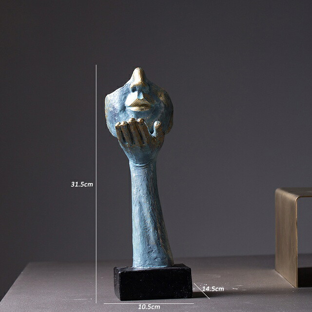 オブジェ 【MaskType-E】ResinStatuesNordic Figure Art Sculpture Abstract Figurines for InteriorOfficeDesk装飾家の装飾アクセサリー 【Mask Type-E】Resin Statues Nordic Figure Art Sculpture Abstract Figurines for Interior Office Desk Decorative Home Decoratio