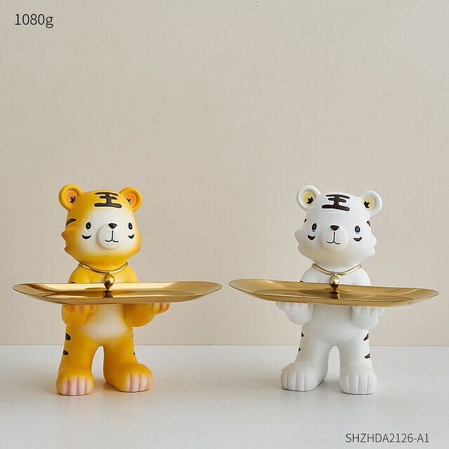 オブジェ 【コンビネーションA】タイガースタチューかわいい収納ボックスホームデコレーションレジン彫刻モダンリビングルームデコレーションアニマルモデルデスクアクセサリーギフト 【Combination-A】Tiger Statue Cute Storage Box Home Decoration Resin Sculpture Moder｜Vivito通販 -輸入雑貨と生活用品-