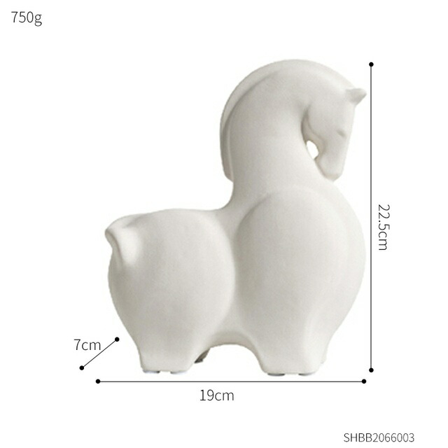 オブジェ 【22.5cm-ホワイトA】ヨーロピアンデコレーション馬像デコレーションアニマルスカルプチャークリエイティブホームデコレーションセラミックデコレーションミニマリズムリビングルーム 【22.5cm-White A】European Decoration Horse Statue Decoration Animal Sculpt 14,314円