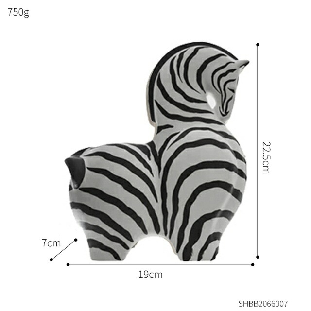 オブジェ 【22.5cm-ゼブラA】ヨーロピアンデコレーション馬像デコレーションアニマルスカルプチャークリエイティブホームデコレーションセラミックデコレーションミニマリズムリビングルーム 【22.5cm-Zebra A】European Decoration Horse Statue Decoration Animal Sculptur