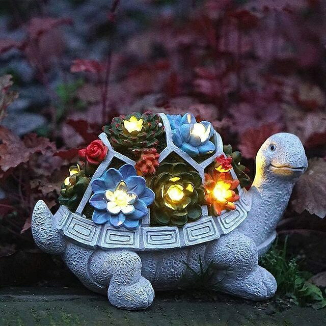 ガーデニング 【style1】PastoralSolarLight Succulent Owl Tortoise Snail Resin Adornments Garden Landscape Sculpture Crafts Park Lawn Figurines Decor 【style1】Pastoral Solar Light Succulent Owl Tortoise Snail Resin Adornments Garden Landscape Sculpture Cr｜Vivito通販 -輸入雑貨と生活用品-