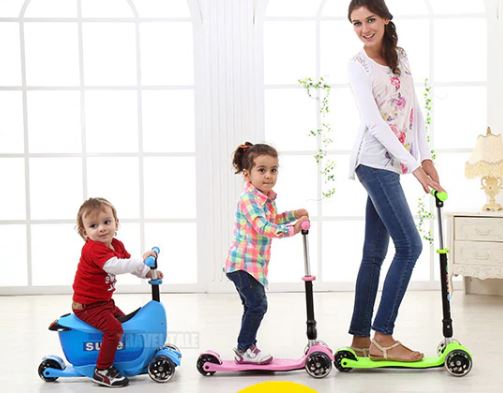 魅力の 乗用玩具 足けり キックボード 子供 3輪 幅55cm ピンク Pink 送料無料 輸入品 けりんちょ ブーブ 車 スクーター型 三輪 Fucoa Cl