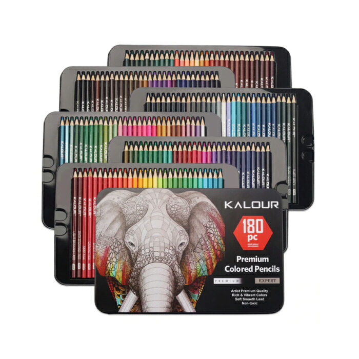色鉛筆 色えんぴつ 油性色鉛筆 セット 色鉛筆 180 Colors/油性180色 [送料無料 輸入品] イラスト 塗り絵 ぬりえ