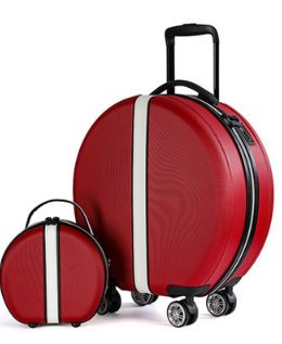キャリーケース かわいい おしゃれ キャリーバッグ スーツケース 丸型 ショルダーバッグセット レッド 赤 色: Red SET [送料無料 輸入品] 丸い旅行バッグ キャスター付き 1泊2日 2泊3日｜Vivito通販 -輸入雑貨と生活用品- 22,809円