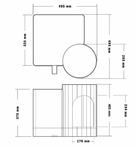 売れ筋の大人気 ねこ用品 ネコ用品 ほんたい ドーム型トイレ フルカバータイプ 見えない 隠す オシャレ お洒落 インテリア雑貨 海外輸入雑貨 猫トイレ本体 フルカバー カバー おしゃれ キャットトイレ 猫用品 グッズ リゾートハウス風 ホワイト色 White 送料無料 輸入品