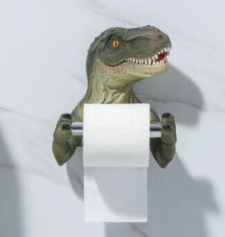 といれ 誕生日 ホルダ フォルダ トイレ用品 トイレットペーパ 面白い おもしろ雑貨 ユニーク おもしろグッズ トイレットペーパーホルダー おもしろい 雑貨 フォルダー プレゼント トイレットペーパーホルダー 怖い 恐怖 ドッキリ おもしろ雑貨 恐竜 ティラノサウルス
