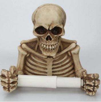 といれ おもしろグッズ レプリカ 雑貨 ユニーク 誕生日 簡単 トイレットペーパ トイレットペーパーホルダー 面白い フォルダ ボックスティッシュケース ホルダ フォルダー おもしろい プレゼント 怖い 恐怖 ドッキリ おもしろ雑貨 ホラー スカル ガイコツ 人骨 骸骨