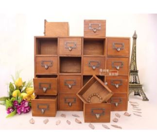 無料サンプルok 木箱 収納ボックス 引き出し 木製 小物入れ 収納 スリム 卓上 引出し ミニ オシャレ 木製収納ボックス ナチュラル 16引出 50cm 10cm 35cm 送料無料 輸入品 収納棚 おしゃれ 家具 インテリア Fucoa Cl