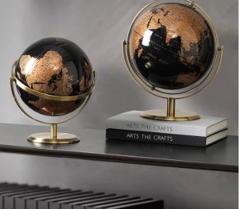 置物 地球儀 インテリア 英語 おしゃれ アースボール 27cm 世界地図 ブラウン B 1 送料無料 輸入品 装飾品 地理 アンティーク風 飾り インテリア雑貨 ビビット通販２号店