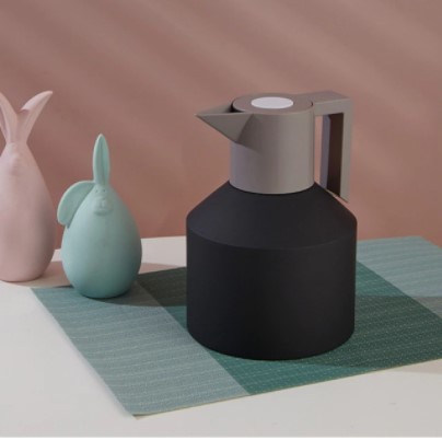 保温ポット おしゃれ 北欧風 雑貨 卓上ポット 保温 魔法瓶 エアーポット 保温ポット インテリア ステンレス製のポット おしゃれ 1 2l ブラック Black 1 2l 送料無料 輸入品 シンプルモダン カラー 無地