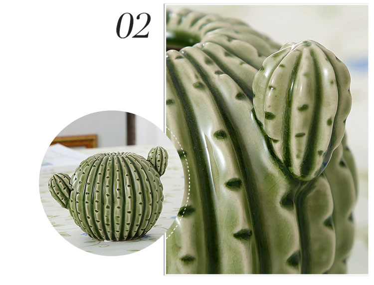 最安値 フラワーベース 北欧風 陶器 大きい 花瓶 おしゃれ 花びん かびん サボテン型のフラワーベース 大 グリーン 送料無料 輸入品 かわいい さぼてん オブジェ Uldus Com