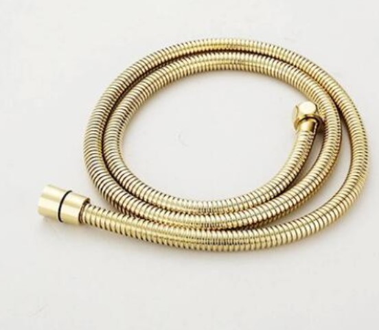 シャワーホース シャワー ホース 交換 配管ホース 水道ホース 水栓 DIY バス用品 バス お風呂 浴室 ユニットバス バスルーム シャワー用品 金 ゴールド きん ステンレス 鋼 [送料無料 輸入品] アンティーク 1.5メートル 輸入雑貨 インテリア雑貨