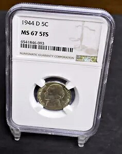 1944-D ジェファーソン ニッケル - NGC MS67 5FS (#45769)｜WORLD RESOURCE【KING店】