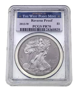 2013-W $1 シルバー アメリカン イーグル リバース プルーフ、PCGS により PR70 に格付け｜WORLD RESOURCE【KING店】