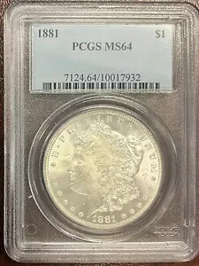 1881 モーガン シルバー ダラー PCGS MS 64 #J60｜WORLD RESOURCE【KING店】 89,540円