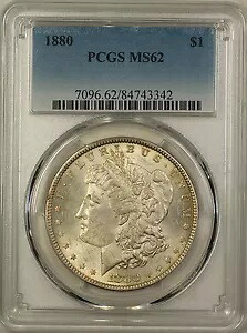 1880 モーガン シルバー ダラー 1 ドル コイン PCGS MS-62 トーン (16)|WORLD RESOURCE【KING店】