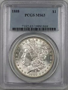 1888 モーガン シルバー ダラー 1 ドル コイン PCGS MS-63 ベター コイン (BR-21 M)｜WORLD RESOURCE【KING店】