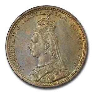 1889年 イギリス シルバー マウンディ 2ペンス MS-65 PCGS (PL)｜WORLD RESOURCE【KING店】 84,095円