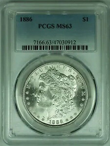 1886 モルガン シルバー ダラー コイン PCGS MS-63 (39C)｜WORLD RESOURCE【KING店】