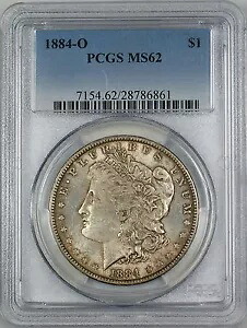 1884-O モーガン シルバー ダラー $1 PCGS MS-62 トーン (ベター コイン) (2A)|WORLD RESOURCE【KING店】