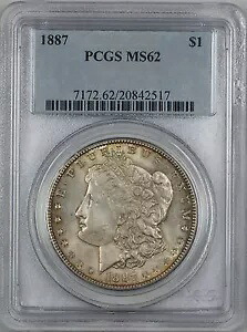 1887 モーガン シルバー ダラー $1 PCGS MS-62 トーン (ベター コイン) (3K)|WORLD RESOURCE【KING店】