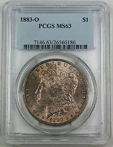 1883-O モーガン シルバー ダラー、PCGS MS-63 トーン コイン|WORLD RESOURCE【KING店】