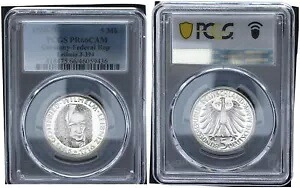 5 マーク 1966 D ライプニッツ記念コイン PCGS 認定 PP PR66CAM 90196|WORLD RESOURCE【KING店】