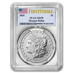 2024 シルバー モルガン ドル MS-70 PCGS (ファーストストライク)｜WORLD RESOURCE【KING店】