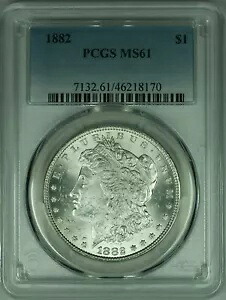 1882 モルガン シルバー ダラー コイン PCGS MS-61 ベター コイン (47)|WORLD RESOURCE【KING店】