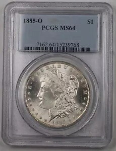 1885-O US モルガン シルバー ダラー 1 ドル コイン PCGS MS-64 (Better) BR5 O｜WORLD RESOURCE【KING店】