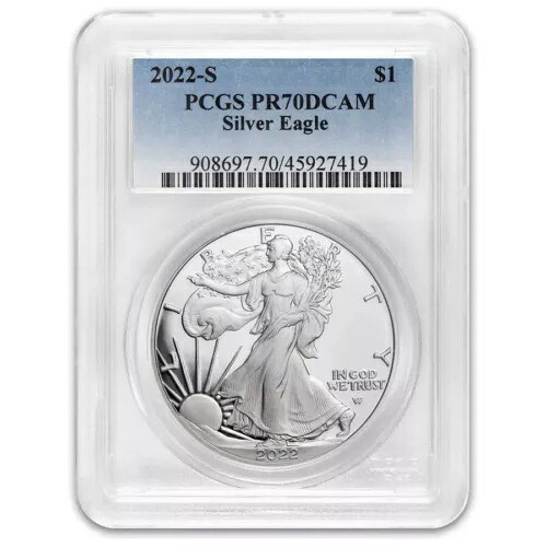 2022-S プルーフ アメリカン シルバー イーグル PR-70 PCGS｜WORLD RESOURCE【KING店】