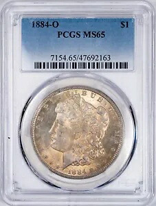 1884-O PCGS MS65 モルガン シルバー ダラー 非常にオリジナルな外観のコイン & 自然な色合い｜WORLD RESOURCE【KING店】