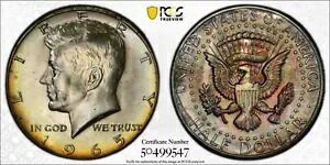 トーン 1965 シルバー MS 65 ジョン F ケネディ シルバー ハーフダラー PCGS グレーデッド スラブ 136 99,825円