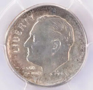 PCGS 10c 1948 ルーズベルト ダイム ラージ ブロードストラック MS62｜WORLD RESOURCE【KING店】