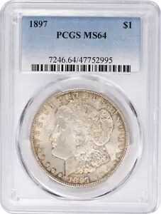 1897 モルガン シルバー ダラー MS64 PCGS 101,035円