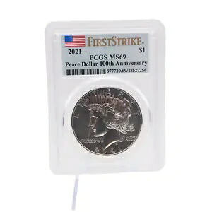 2021 ピースダラー PCGS MS69 ファースト ストライク FS フラッグ ラベル｜WORLD RESOURCE【KING店】